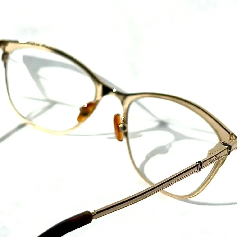 Lilly Pulitzer Women's Cat Eye Blue & Gold Reading Glasses - Chic Eyewear